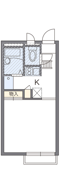 明石市二見町西二見のアパートの間取り