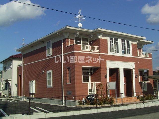 瀬戸内市長船町土師のアパートの建物外観