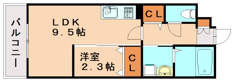 糸島市前原西のマンションの間取り