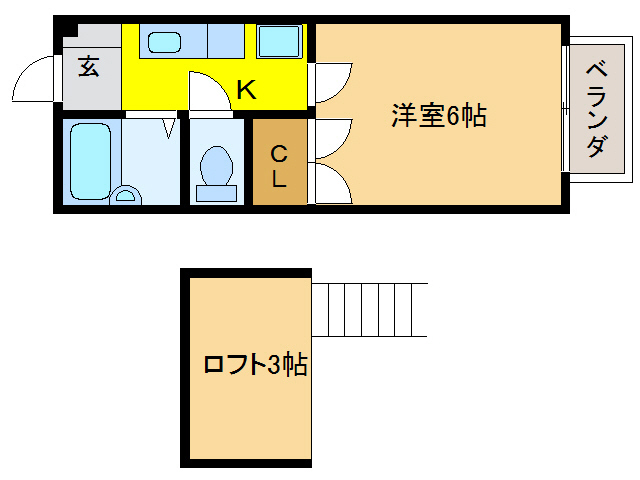 【Ｋ．Ｔ　ＳＩＮＳＩＡ．IIの間取り】