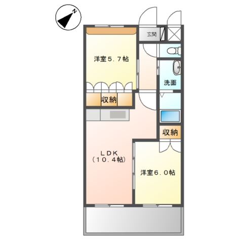 京都郡みやこ町有久のアパートの間取り