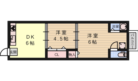 Kハイツの間取り