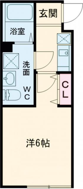 鎌ケ谷市富岡のアパートの間取り