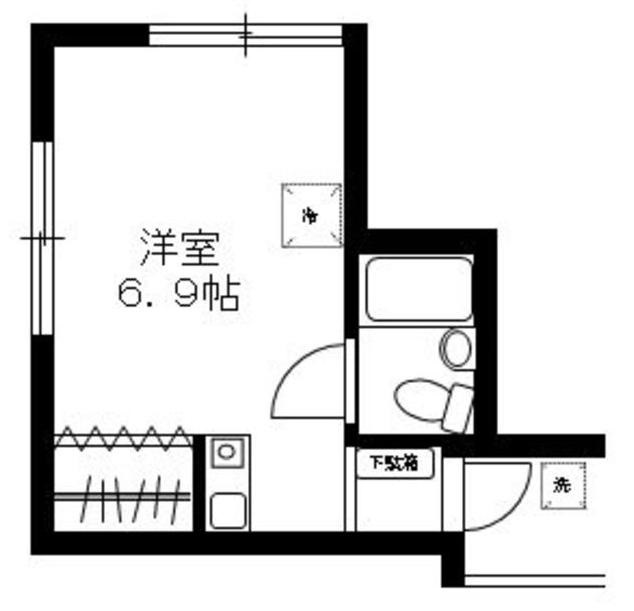 品川区東大井のアパートの間取り