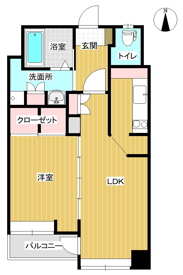 ニューサンリバー11番館の間取り