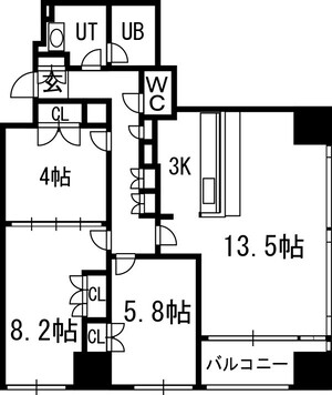 グランカーサ裏参道の間取り