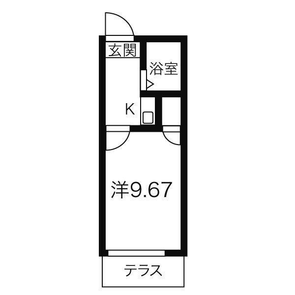 レオパレス平田橋の間取り