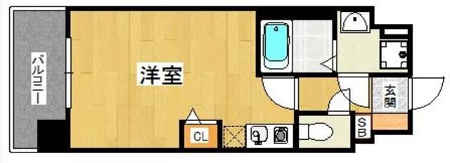 アソシアグロッツォ薬院大通りの間取り