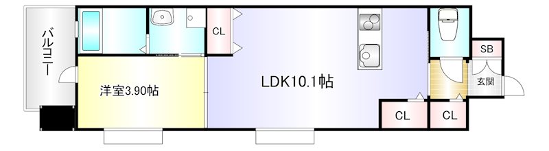 ギャラン柳町の間取り