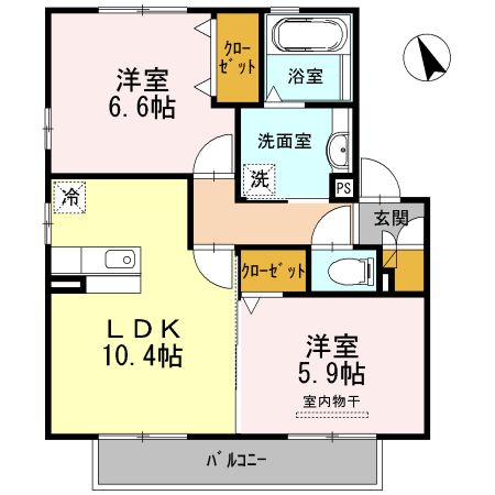 マルモカオン　Ａ棟の間取り