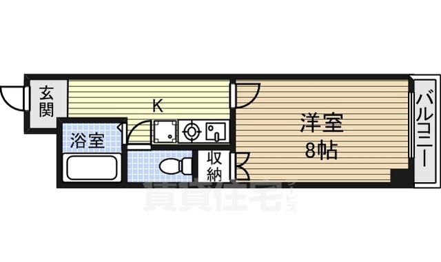 名古屋市熱田区金山町のマンションの間取り