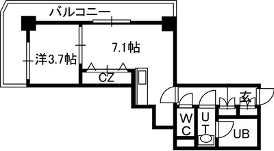 PRIME URBAN札幌 RIVER FRONTの間取り