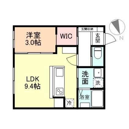 Ｆｅｌｉｃｅ稲荷公園前の間取り