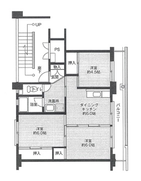 加東市沢部のマンションの間取り