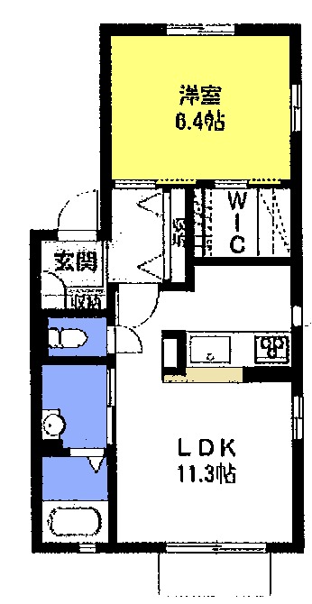 さいたま市浦和区上木崎のアパートの間取り