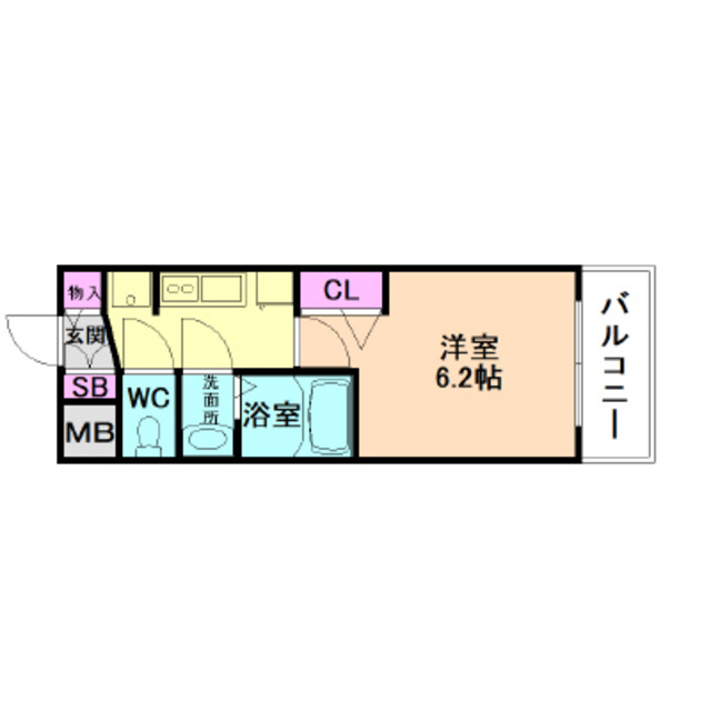 ララプレイス大阪福島アビリテの間取り