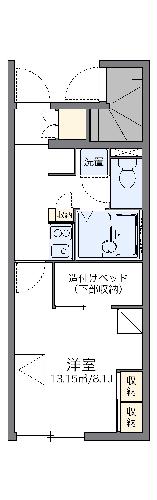 レオパレス蔵敷の間取り