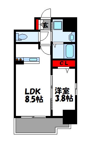 糟屋郡粕屋町原町のマンションの間取り