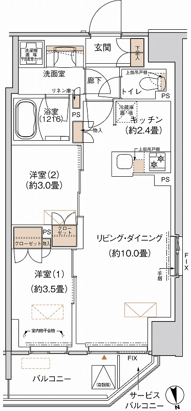 プライムネクサス大森北の間取り