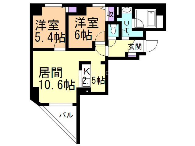 スカイアヴェニュー広和Ｎｏ．１５の間取り