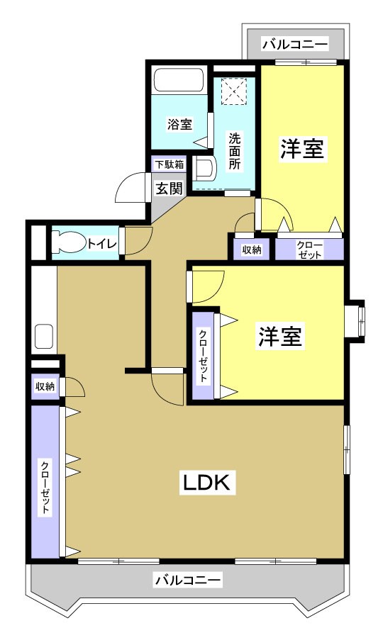 グリュックの間取り