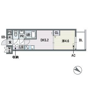 ブランオールB館の間取り