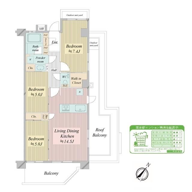 Ｎ－ｓｔａｇｅ船堀の間取り