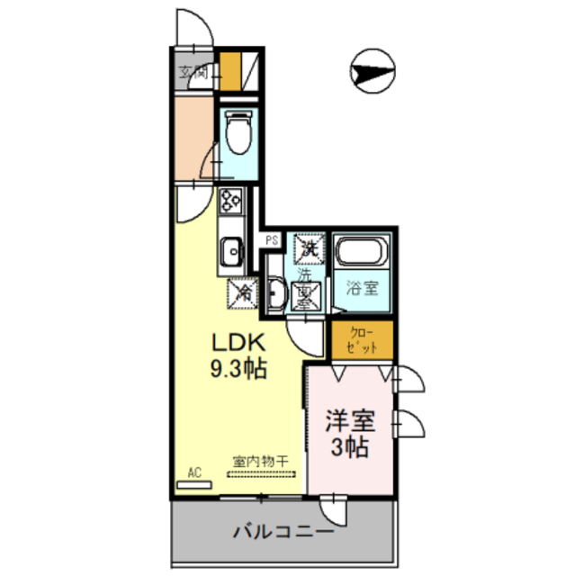 D-room桑ノ木の間取り