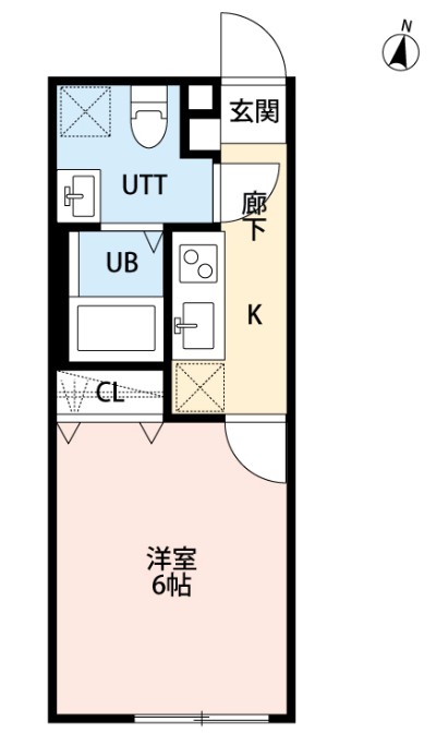 柏市藤心のアパートの間取り