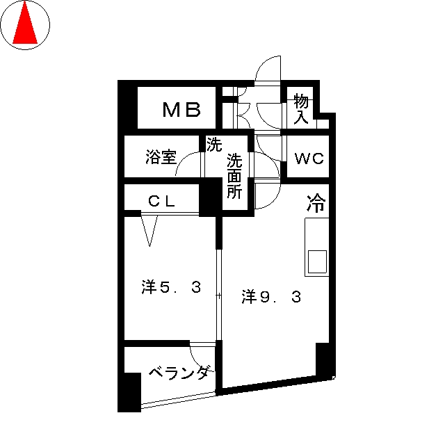 【コスモリード新宿余丁町の間取り】