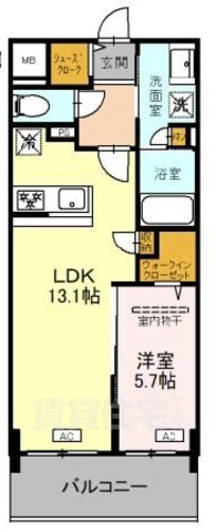 アンシャンテ岡本町の間取り