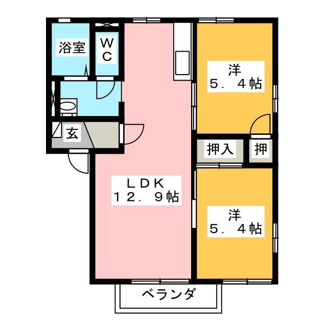 セントビレッジＢの間取り