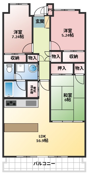 和戸クレストヒルズの間取り