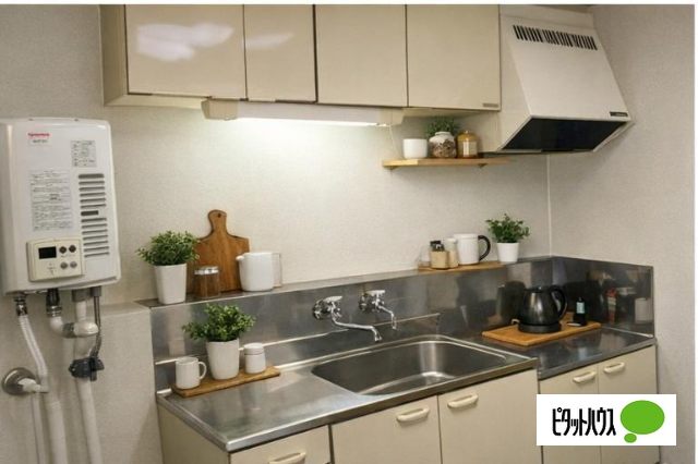 キッチン　家具の設置イメージ