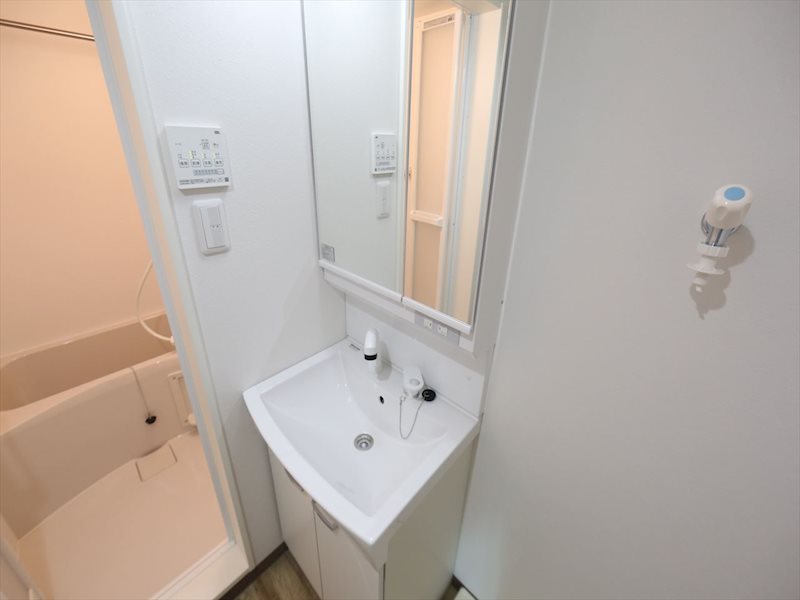 洗面設備　脱衣所　シャンプードレッサー　室内洗濯機置き場