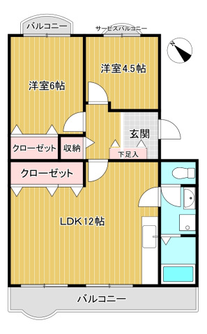 レジデンス百合ヶ丘の間取り写真