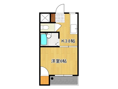 コーポ岱久の間取り写真