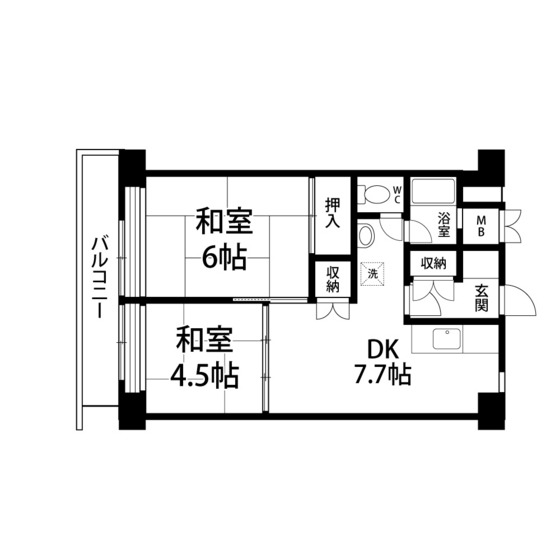 仙台宮城野団地3号棟の間取り写真