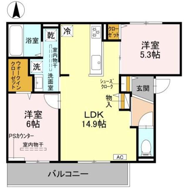 阪急京都線 高槻市駅 徒歩26分 3階建 築2年の間取り写真