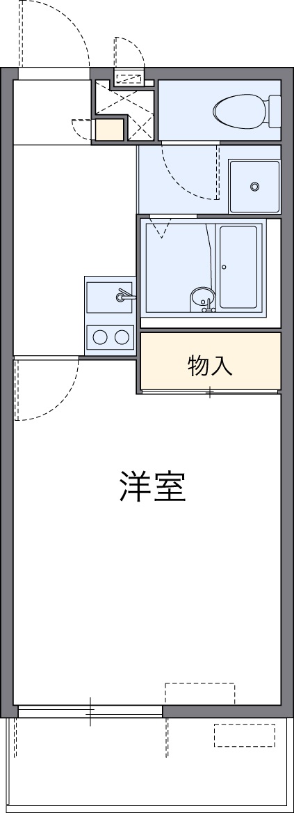 レオパレスわたうちの間取り