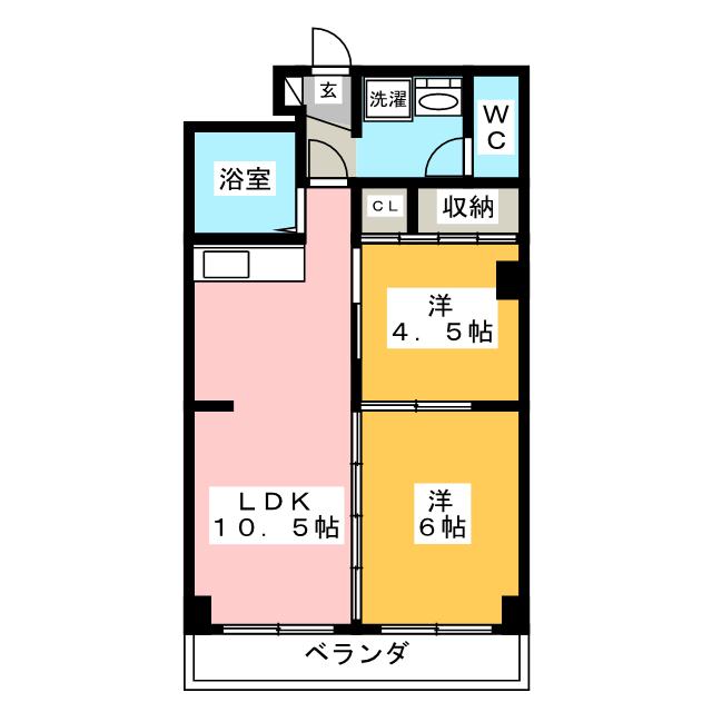 【茶屋ヶ坂コータースの間取り】