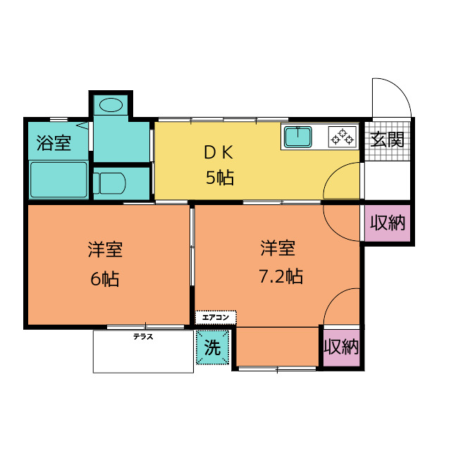 シャルマン日永の間取り