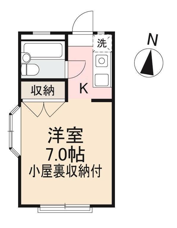 高松市西町のアパートの間取り