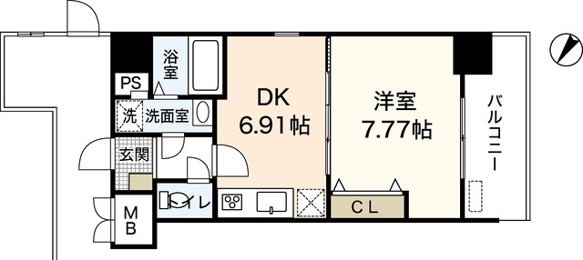 アーバインステイ広島イーストの間取り