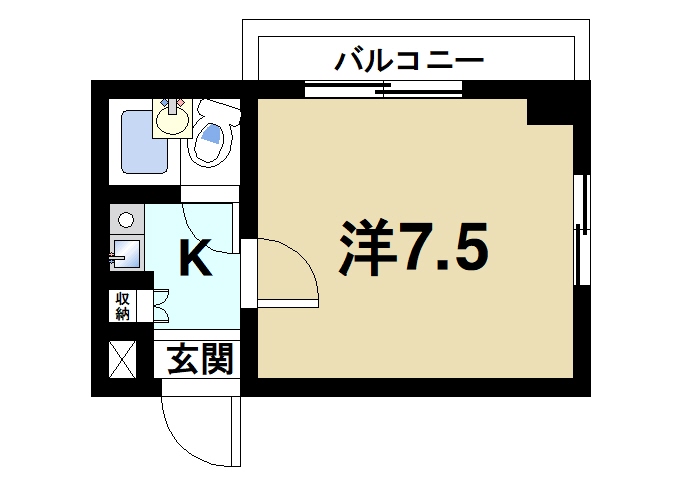 メゾンアンテルナ奈良の間取り