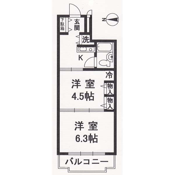 藤和シティコープ西洞院の間取り