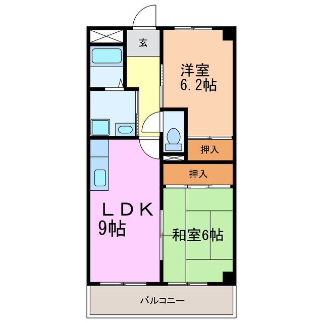 アルティスコート日進の間取り