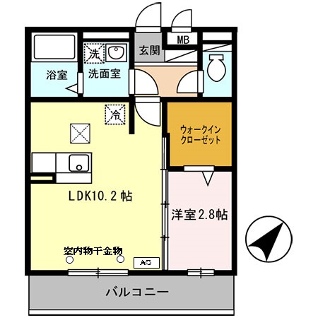 ラベニールの間取り