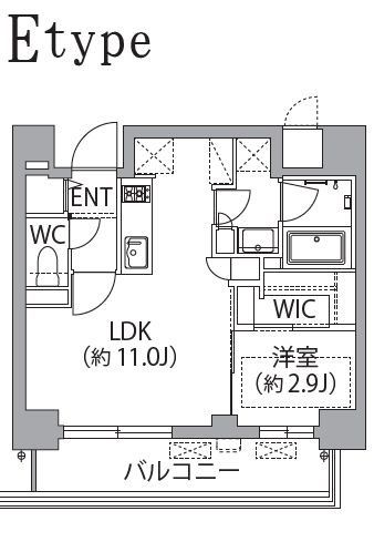 【板橋区坂下のマンションの間取り】