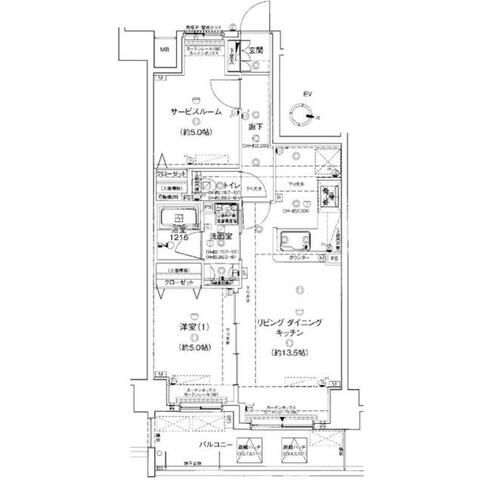 平塚市宮の前のマンションの間取り